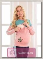 Свитшот Дорис для беременных и кормящих пудра