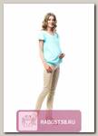 Блуза баллон для беременных бирюзовый