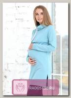 Туника для беременных и кормящих с капюшоном