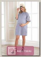 Платье для беременных Малена сине_белая полоска