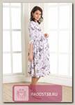 Платье для беременных Надин бабочки на розовом