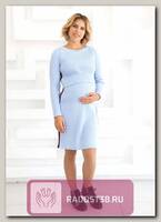 Платье для беременных и кормящих Яна голубой
