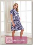 Платье для беременных Лэйси синекрасные цветы