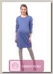 Платье вязаное для беременных Молли синий